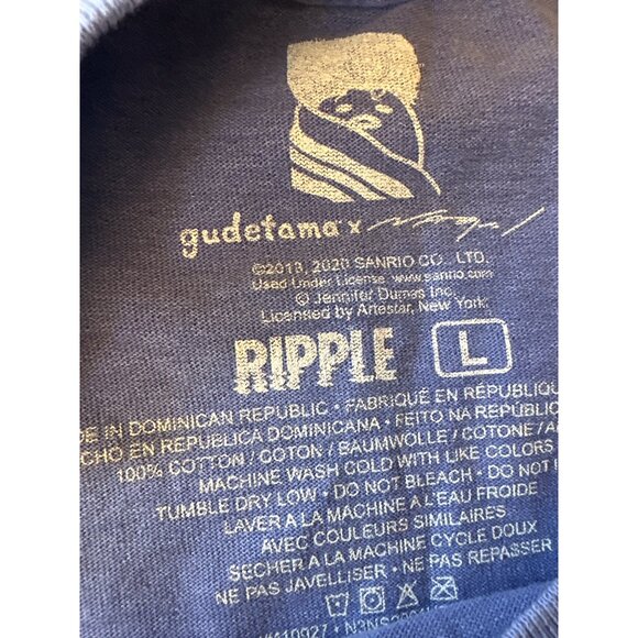 Streetwear Art to Wear Gudetama X Ripple Large T-Shirt Pop Art Print Modern - Picture 3 of 4